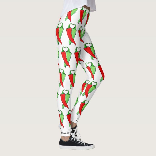 Roter oder grüner Chile personalisieren Niedliche  Leggings (Rechts)