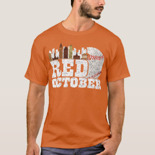 Roter Oktober Philadelphia Baseball T-Shirt