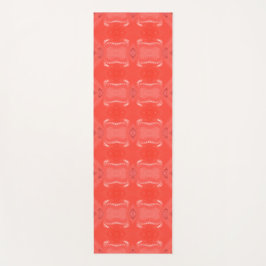 Roter Orange Nahtlose Muster warme Farben Yogamatte