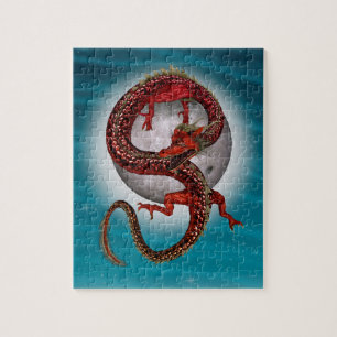 Roter Ostdrache - Mythische Fantasiewesen