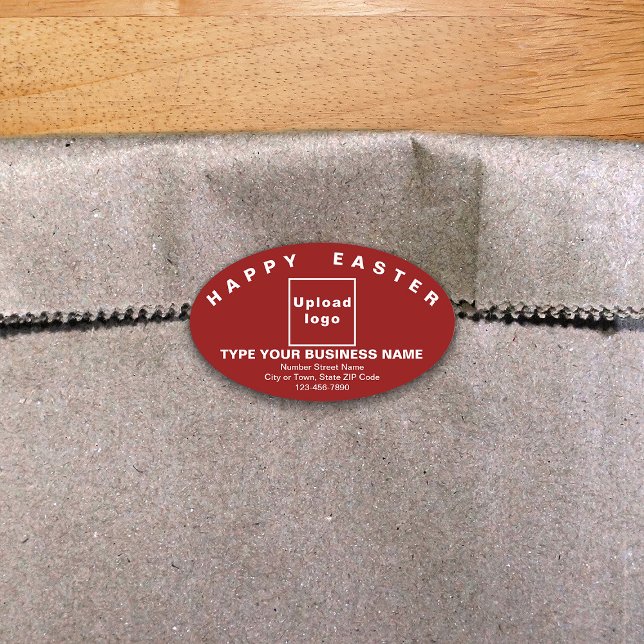 Roter Osteraufkleber Ovaler Aufkleber (Von Creator hochgeladen)