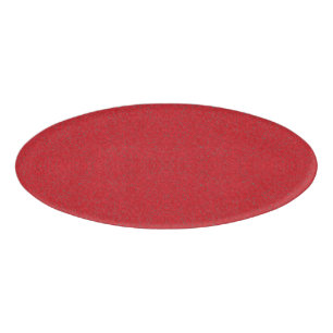 Roter Oval-Tag mit glattem Rauschen - Anpassen Namenschild