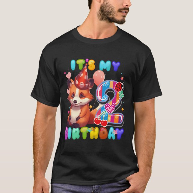 Roter Panda 2. Ich bin 2 T-Shirt (Vorderseite)