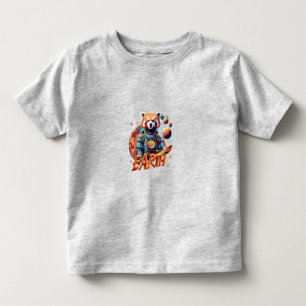 Roter Panda-Astronaut Kleinkind T-shirt