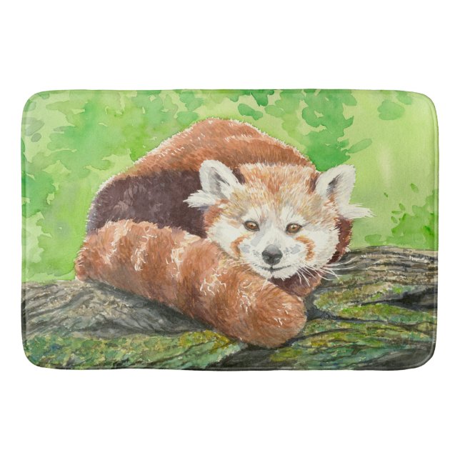 Roter Panda Badematte (Vorderseite)