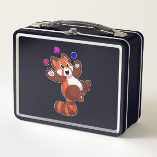 Roter Panda beim Juggle Circus.PNG Metall Brotdose