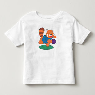Roter Panda Bowling Bowlingkugel Sport Kleinkind T-shirt