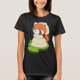 Roter Panda-Brautkleid-Hochzeit T-Shirt