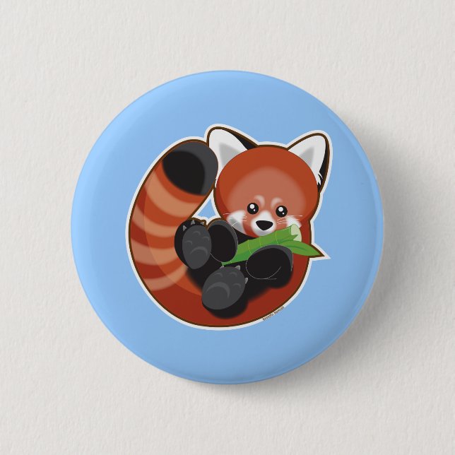 Roter Panda Button (Vorderseite)