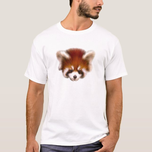 Roter Panda-Entwurf T-Shirt (Vorderseite)