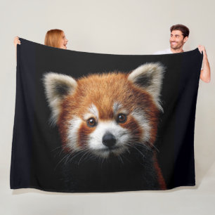 Roter Panda Fleecedecke