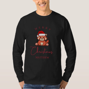 Roter Panda: Frohe Weihnachten Matthew T-Shirt