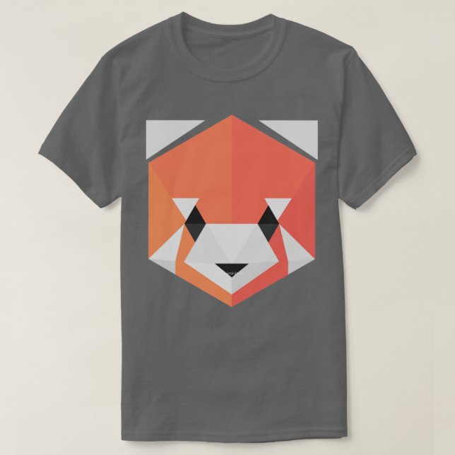 Roter Panda-Gelb T-Shirt (Design vorne)