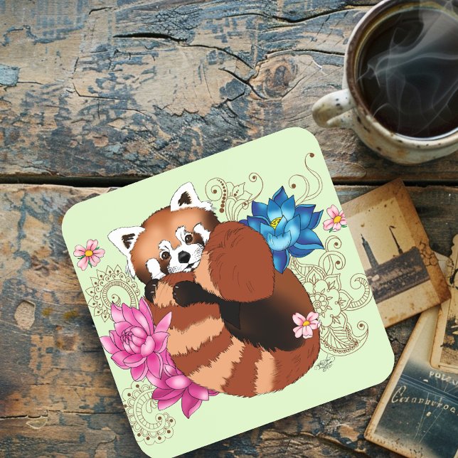 Roter Panda Getränkeuntersetzer (Von Creator hochgeladen)