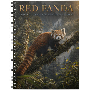 Roter Panda Himalaja-Wald TIERE Notizblock