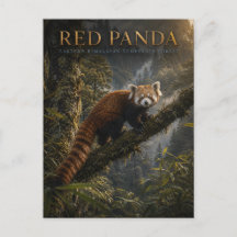 Roter Panda Himalaja-Wald TIERE