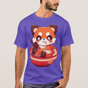 Roter Panda isst Ramen T-Shirt