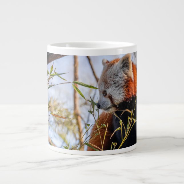 Roter Panda Jumbo-Tasse (Vorderseite)