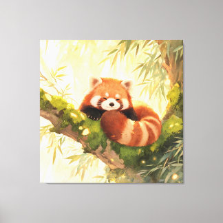 Roter Panda Leinwanddruck
