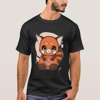 Roter Panda mit Basketball T-Shirt