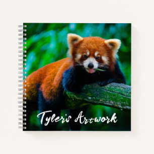 Roter Panda Skizzenbuch Notizbuch