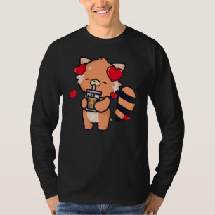 Roter Panda trinkt Boba-Tee   Rote Pandas   Grafik T-Shirt