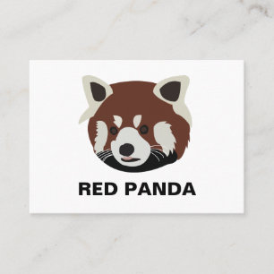 Roter Panda Waschbär Roter Panda Visitenkarte
