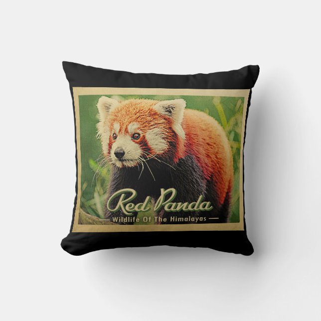 Roter Panda - Wildtiere im Himalaya Kissen (Vorderseite)