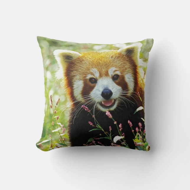Roter Panda-Wurfs-Kissen Kissen (Vorderseite)