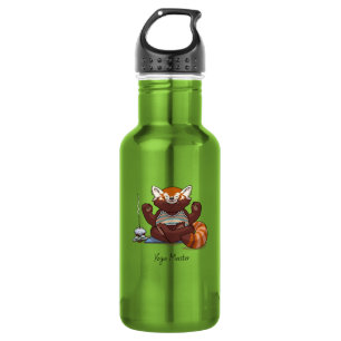 Roter Panda Yoga Meister Lehrer Geschenk Tier Kuns Edelstahlflasche