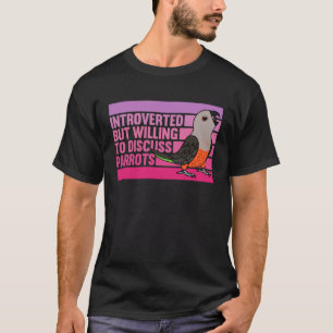 Roter Papagei, eingeführt, aber Papageien T-Shirt