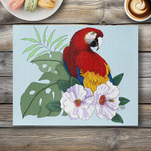 Roter Papagei Tropischer Vogelsittich