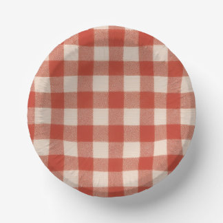 Roter Pappteller