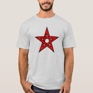 Roter Pentagram T-Shirt