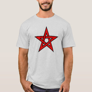 Roter Pentagram T-Shirt
