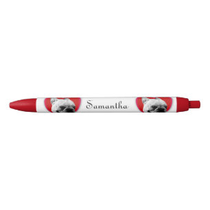 Roter personalisierter Stift der französischen