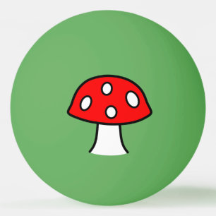 Roter Pilz-Klingeln Pong Ball Tischtennisball