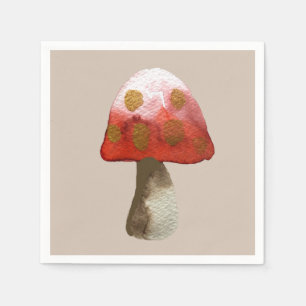 Roter Pilz Toadstool Magie Serviette