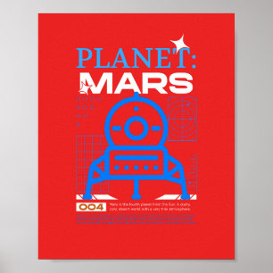 Roter Planet Mars Poster