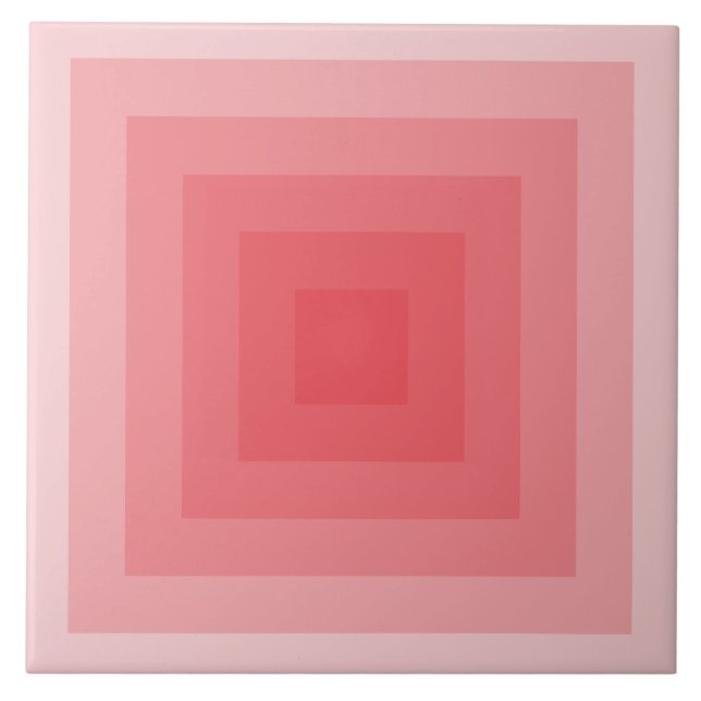 Roter Platz Geometrisch Fliese (Vorderseite)