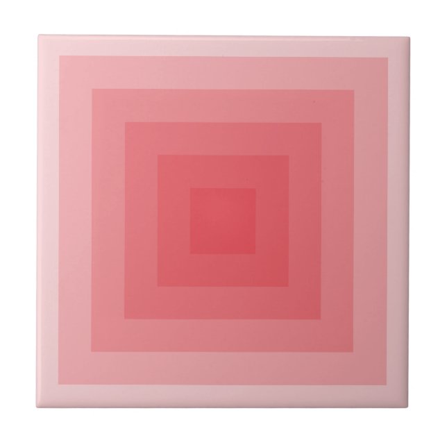 Roter Platz Geometrisch Fliese (Vorderseite)