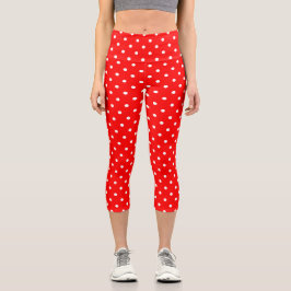 Roter Polka Dos Capris