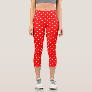 Roter Polka Dos Capris
