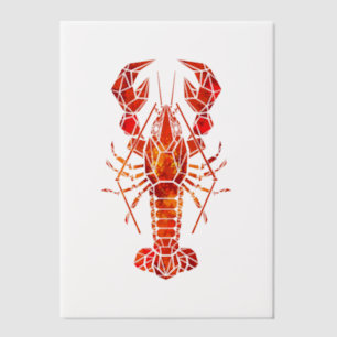 Roter polygonal Hummer