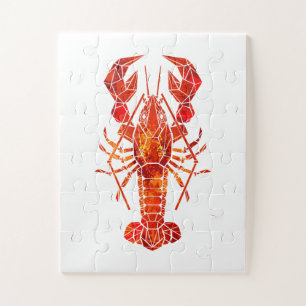 Roter polygonal Hummer