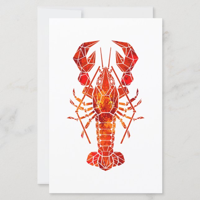 Roter polygonal Hummer (Vorderseite)