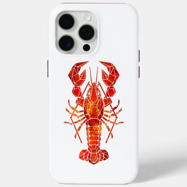 Roter polygonal Hummer Case-Mate iPhone Hülle (Rückseite)