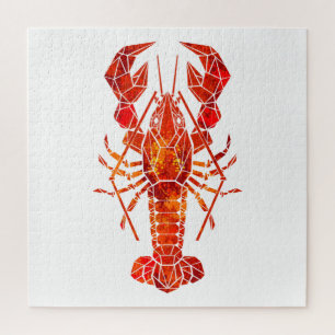 Roter Polygonaler Hummer