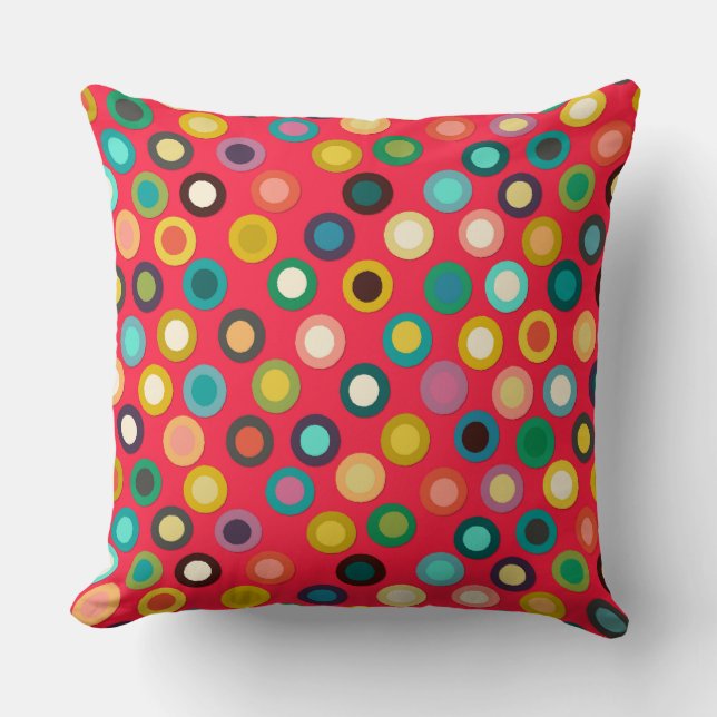roter Pop Kissen (Vorderseite)