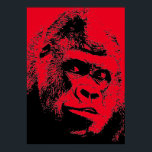 Roter Pop Poster<br><div class="desc">Digital Computer Animal Art - Uni Pop Kunst - Wilde Tiercomputer Bilder</div>